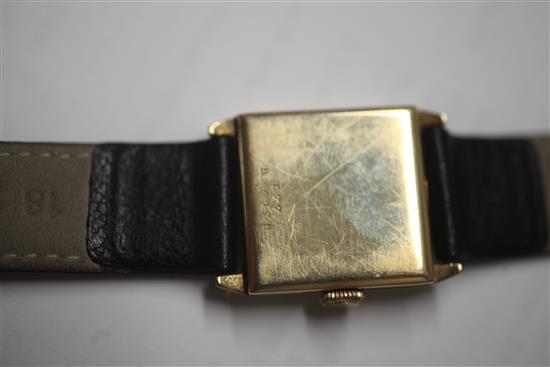 A gentlemans early 1930s 9ct gold Rolex manual wind wrist watch,